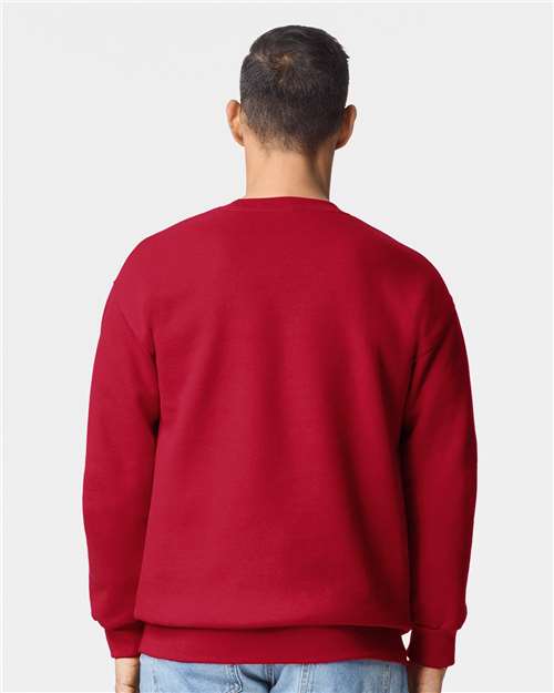 Gildan 19000 Unisex Hammer? Maxweight Crewneck Sweatshirt - Back view