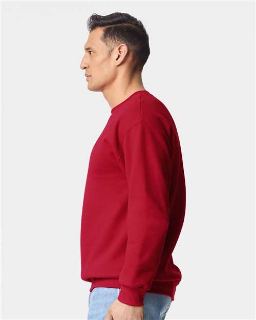 Gildan 19000 Unisex Hammer? Maxweight Crewneck Sweatshirt - Side view
