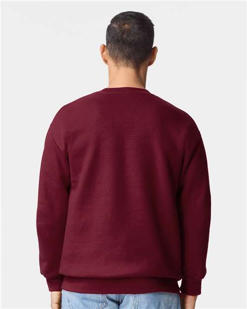 Gildan 19000 Unisex Hammer? Maxweight Crewneck Sweatshirt - Back view