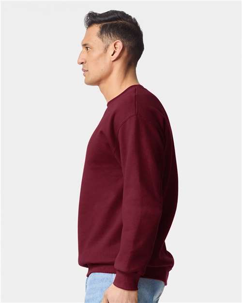 Gildan 19000 Unisex Hammer? Maxweight Crewneck Sweatshirt - Side view