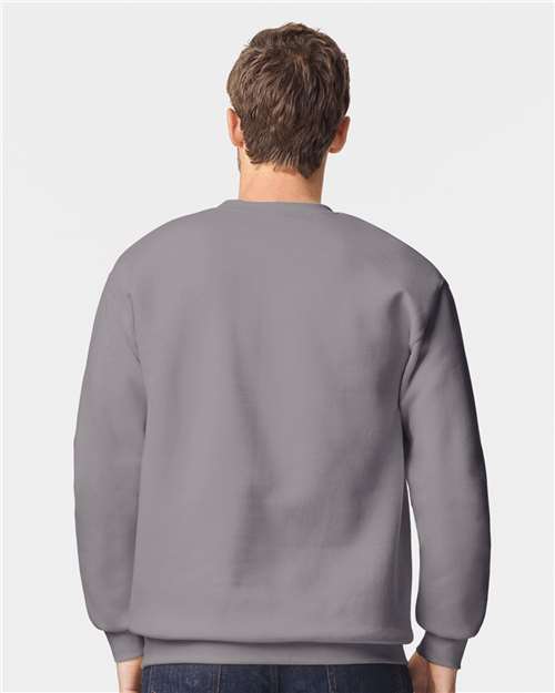 Gildan 19000 Unisex Hammer? Maxweight Crewneck Sweatshirt - Back view