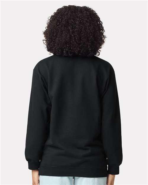 Gildan SF008 Unisex Softstyle? Midweight Quarter-Zip Sweatshirt - Back view