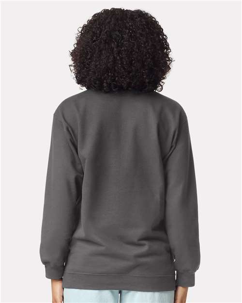 Gildan SF008 Unisex Softstyle? Midweight Quarter-Zip Sweatshirt - Back view
