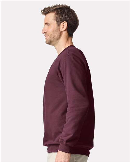 Gildan SF008 Unisex Softstyle? Midweight Quarter-Zip Sweatshirt - Side view
