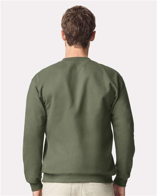 Gildan SF008 Unisex Softstyle? Midweight Quarter-Zip Sweatshirt - Back view