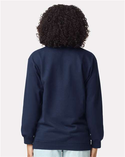 Gildan SF008 Unisex Softstyle? Midweight Quarter-Zip Sweatshirt - Back view