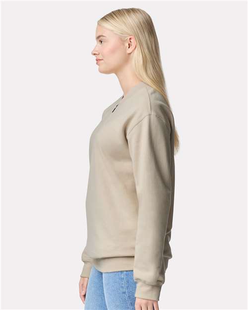 Gildan SF008 Unisex Softstyle? Midweight Quarter-Zip Sweatshirt - Side view