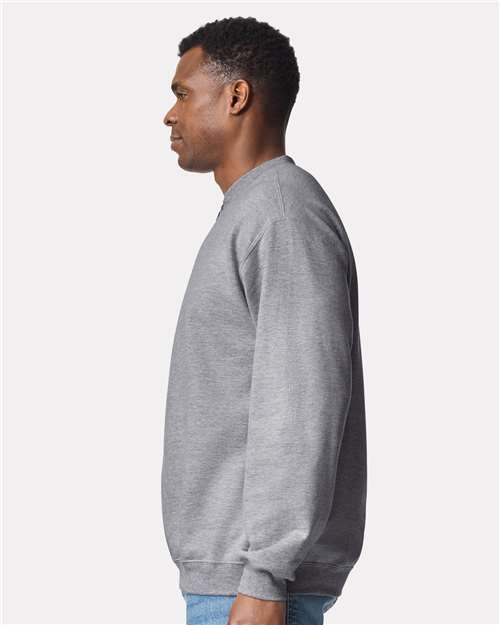 Gildan SF008 Unisex Softstyle? Midweight Quarter-Zip Sweatshirt - Side view