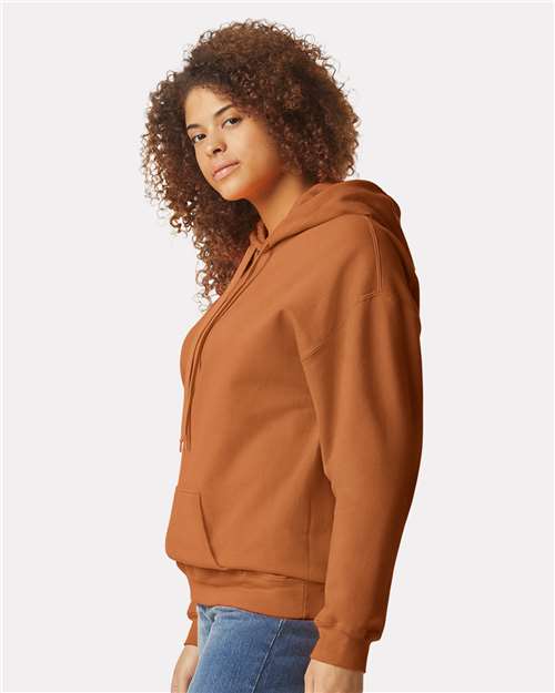 Gildan SF500 Unisex Softstyle? Midweight Hooded Sweatshirt - Side view