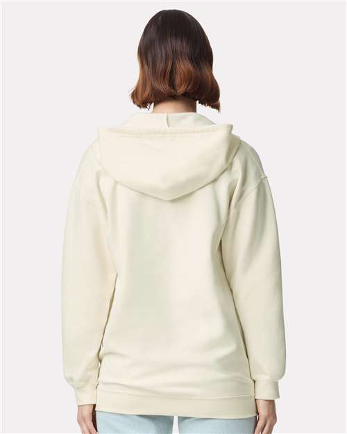 Gildan SF600 Unisex Softstyle? Midweight Full-Zip Hooded Sweatshirt - Back view
