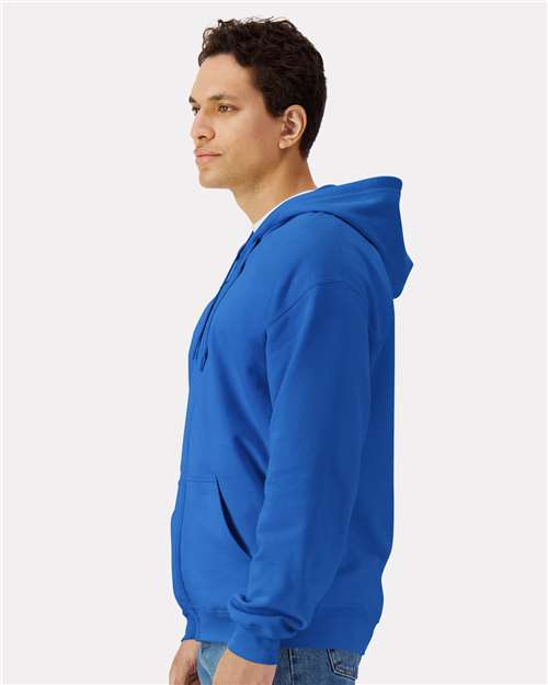 Gildan SF600 Unisex Softstyle? Midweight Full-Zip Hooded Sweatshirt - Side view