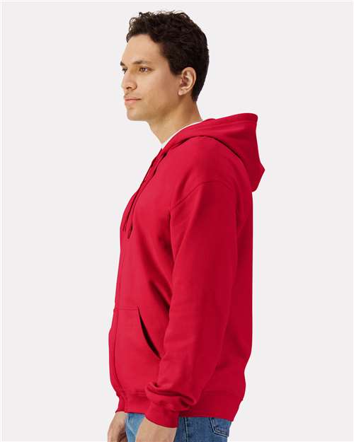 Gildan SF600 Unisex Softstyle? Midweight Full-Zip Hooded Sweatshirt - Side view