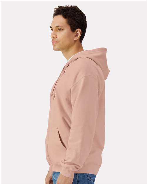 Gildan SF600 Unisex Softstyle? Midweight Full-Zip Hooded Sweatshirt - Side view