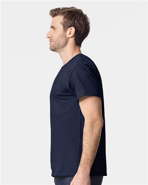 Gildan 5000 Unisex USA-Made Fine Jersey T-Shirt - Side view