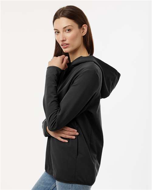 Independent Trading Co. EXP30PZ Unisex Perform Full-Zip Hooded Sweatshirt - Side view