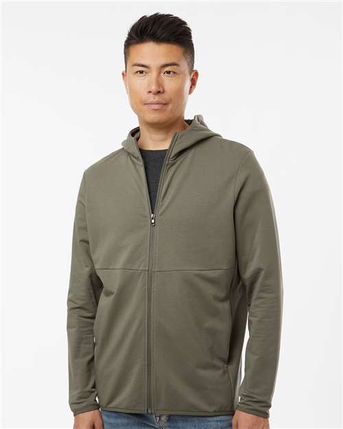 Independent Trading Co. EXP30PZ Unisex Perform Full-Zip Hooded Sweatshirt - Front view