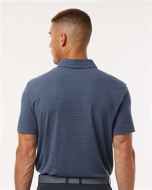 Adidas A702 Men's Blended Printed Polo - Back view