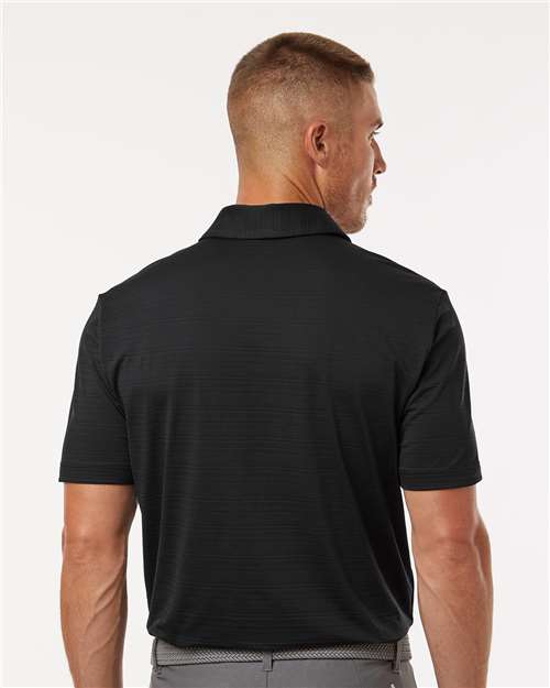 Adidas A704 Men's Textured Stripe Polo - Back view
