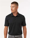 Adidas A704 Men's Textured Stripe Polo - Front view