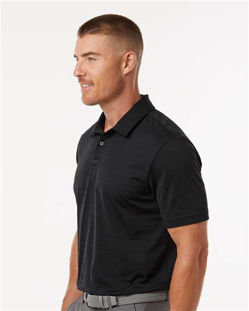 Adidas A704 Men's Textured Stripe Polo - Side view