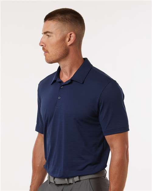 Adidas A704 Men's Textured Stripe Polo - Side view