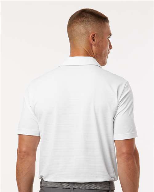 Adidas A704 Men's Textured Stripe Polo - Back view