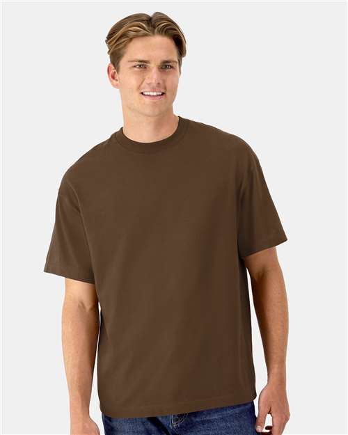 Hanes 5180R Unisex Beefy-T? Retro Street T-Shirt - Front view