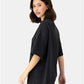 Hanes 5180R Unisex Beefy-T? Retro Street T-Shirt - Side view