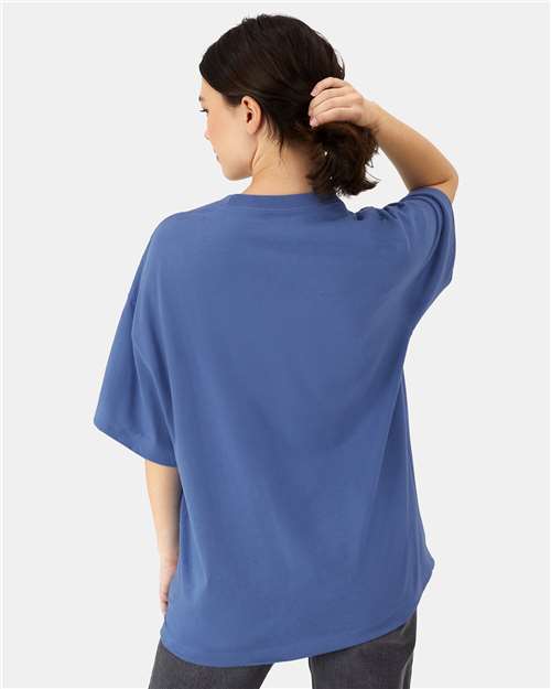 Hanes 5180R Unisex Beefy-T? Retro Street T-Shirt - Back view