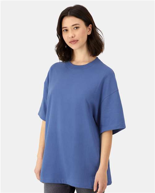 Hanes 5180R Unisex Beefy-T? Retro Street T-Shirt - Side view