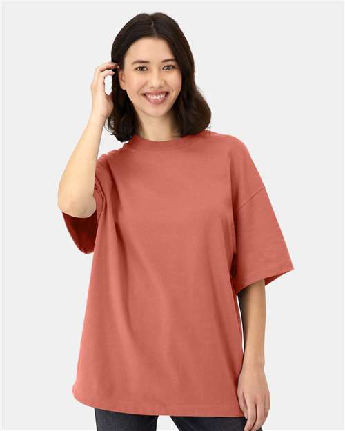 Hanes 5180R Unisex Beefy-T? Retro Street T-Shirt - Front view