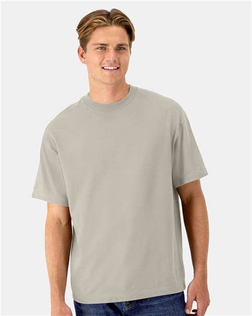 Hanes 5180R Unisex Beefy-T? Retro Street T-Shirt - Front view