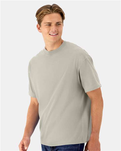 Hanes 5180R Unisex Beefy-T? Retro Street T-Shirt - Side view