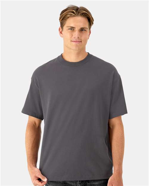 Hanes 5180R Unisex Beefy-T? Retro Street T-Shirt - Front view