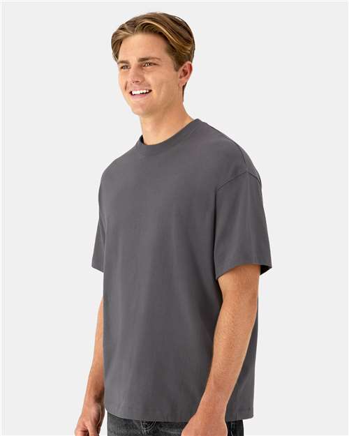 Hanes 5180R Unisex Beefy-T? Retro Street T-Shirt - Side view