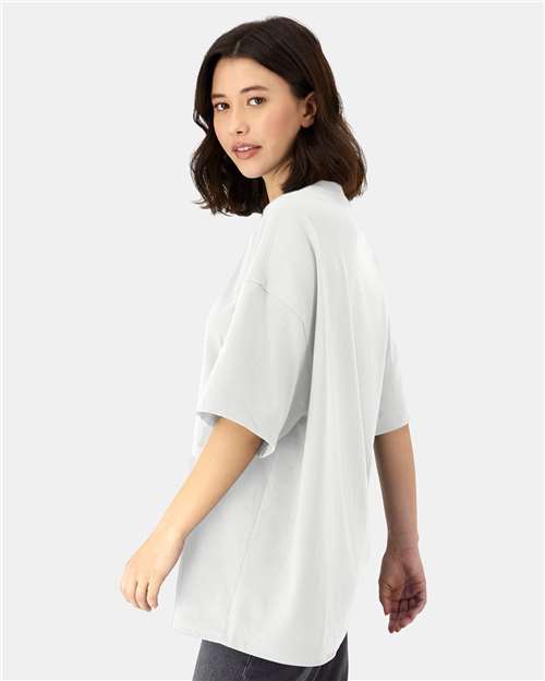 Hanes 5180R Unisex Beefy-T? Retro Street T-Shirt - Side view
