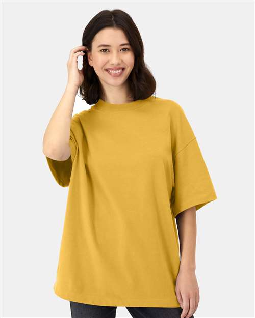 Hanes 5180R Unisex Beefy-T? Retro Street T-Shirt - Front view