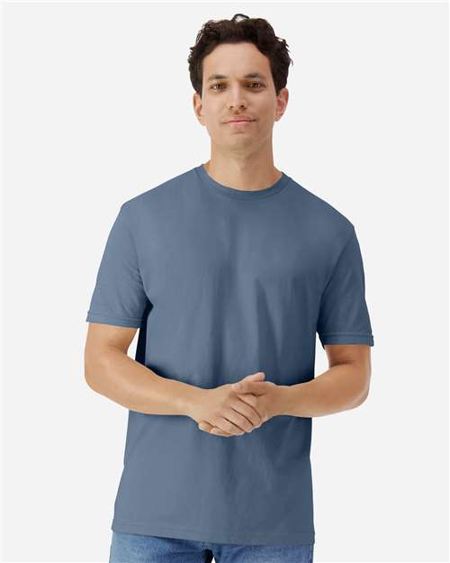 Gildan 3000 Men's Long Sleeve Jersey Baseball Tee - Front view