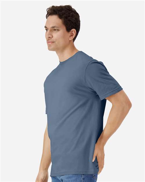 Gildan 3000 Men's Long Sleeve Jersey Baseball Tee - Side view
