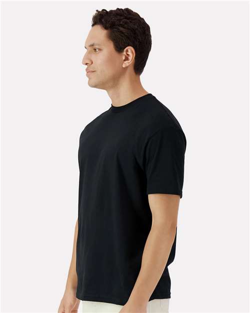 Gildan 3000 Men's Long Sleeve Jersey Baseball Tee - Side view