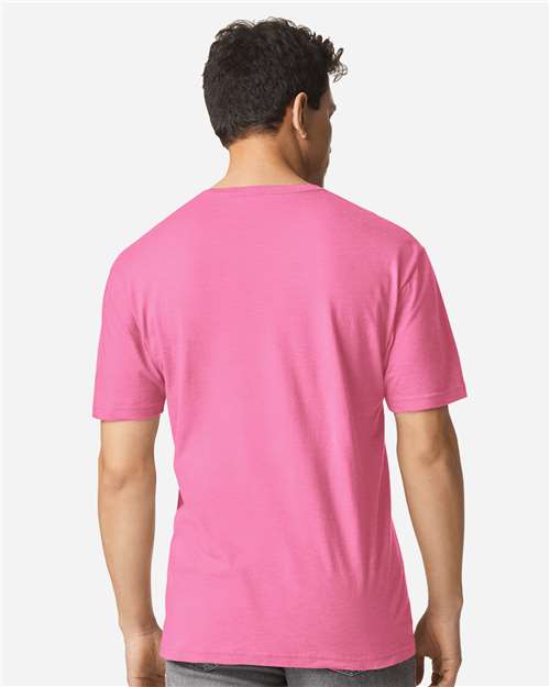 Gildan 3000 Men's Long Sleeve Jersey Baseball Tee - Back view