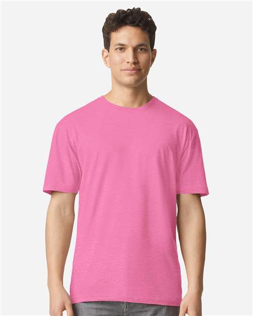 Gildan 3000 Men's Long Sleeve Jersey Baseball Tee - Front view