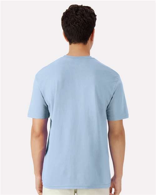 Gildan 3000 Men's Long Sleeve Jersey Baseball Tee - Back view