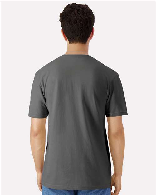 Gildan 3000 Men's Long Sleeve Jersey Baseball Tee - Back view