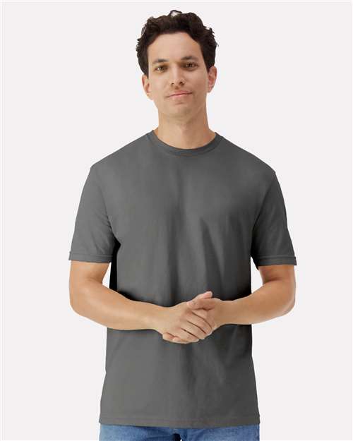 Gildan 3000 Men's Long Sleeve Jersey Baseball Tee - Front view