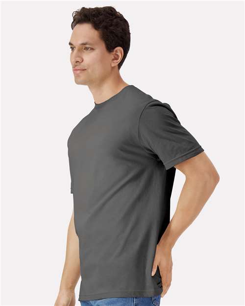 Gildan 3000 Men's Long Sleeve Jersey Baseball Tee - Side view