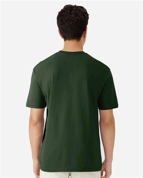 Gildan 3000 Men's Long Sleeve Jersey Baseball Tee - Back view