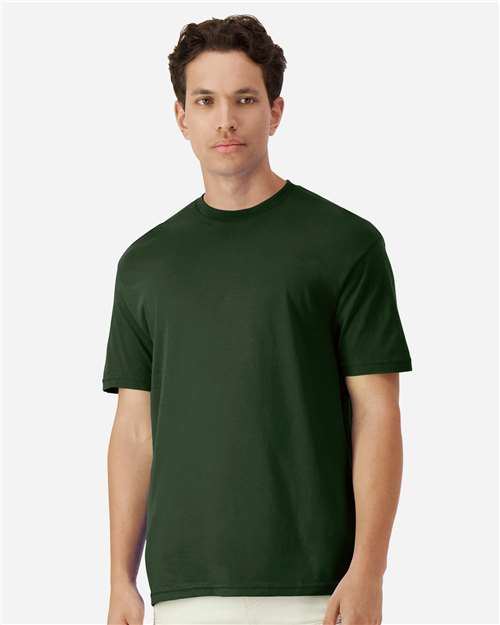 Gildan 3000 Men's Long Sleeve Jersey Baseball Tee - Front view