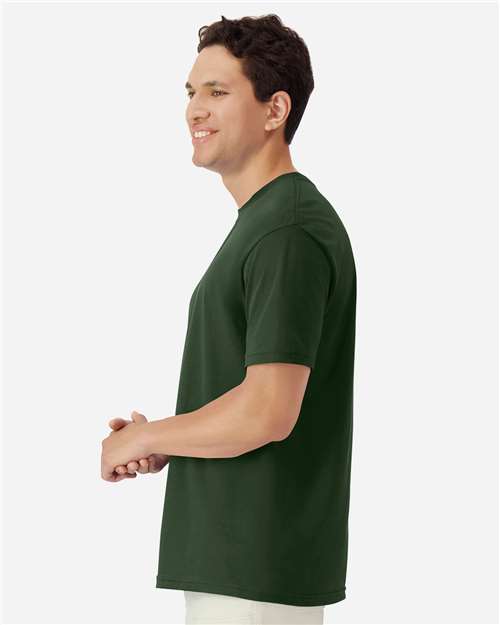 Gildan 3000 Men's Long Sleeve Jersey Baseball Tee - Side view