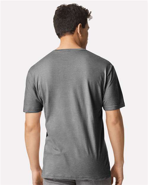 Gildan 3000 Men's Long Sleeve Jersey Baseball Tee - Back view